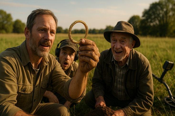 Goldener Schatz nach zwei Jahrzehnten: Magischer Fund auf der Wiese
